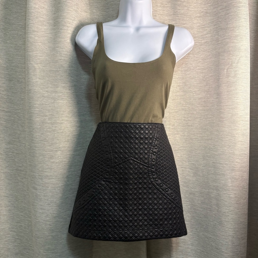 Forever 21 Black Quilted Skirt